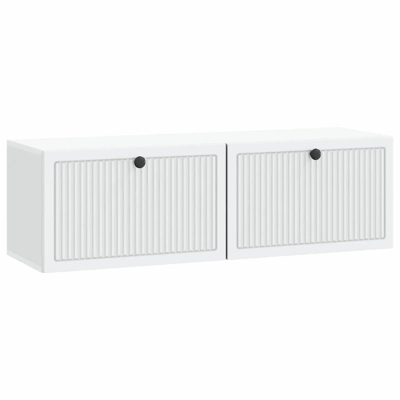 Wall-Mounted TV Cabinet White 98 x 31 x 30 cm Engineered Wood