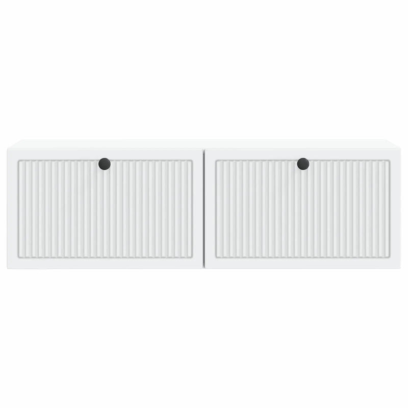 Wall-Mounted TV Cabinet White 98 x 31 x 30 cm Engineered Wood