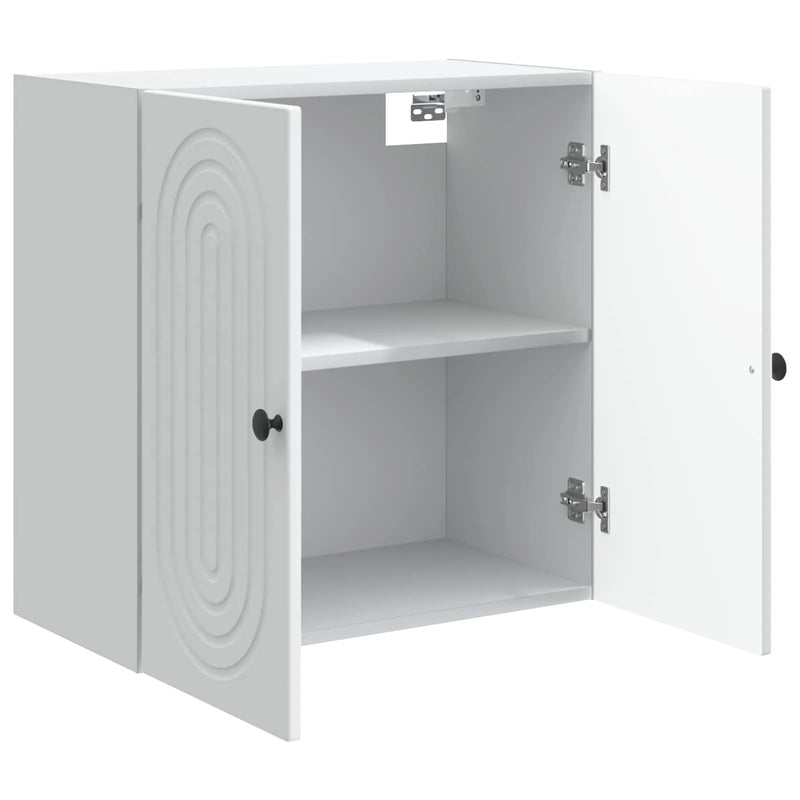 Wall-Mounted Cabinet White 59 x 31 x 60 cm Engineered Wood