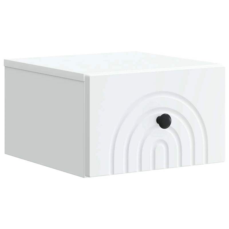 Wall-Mounted Bedside Cabinet White 33 x 34.5 x 20 cm