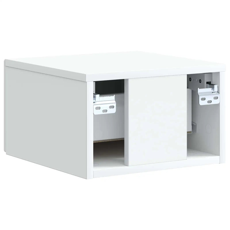 Wall-Mounted Bedside Cabinet White 33 x 34.5 x 20 cm