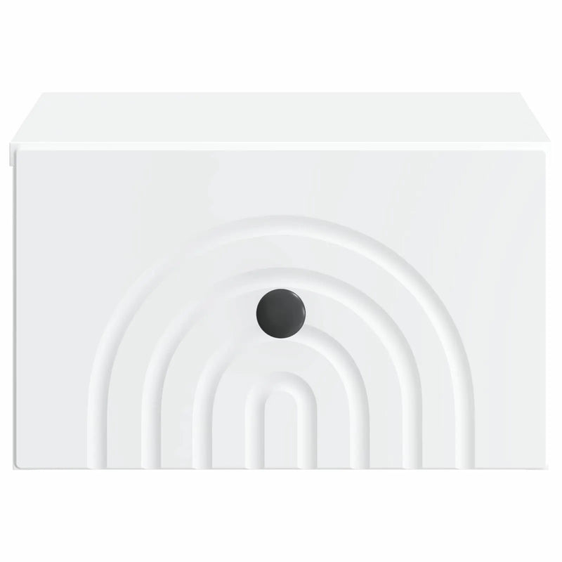 Wall-Mounted Bedside Cabinet White 33 x 34.5 x 20 cm