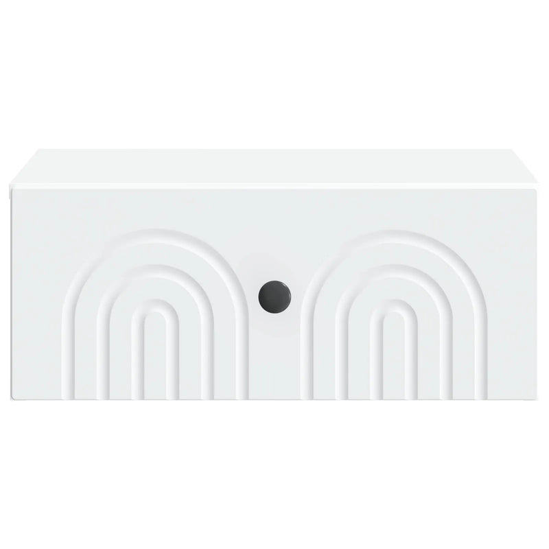 Wall-Mounted Bedside Cabinet White 49 x 34.5 x 20 cm