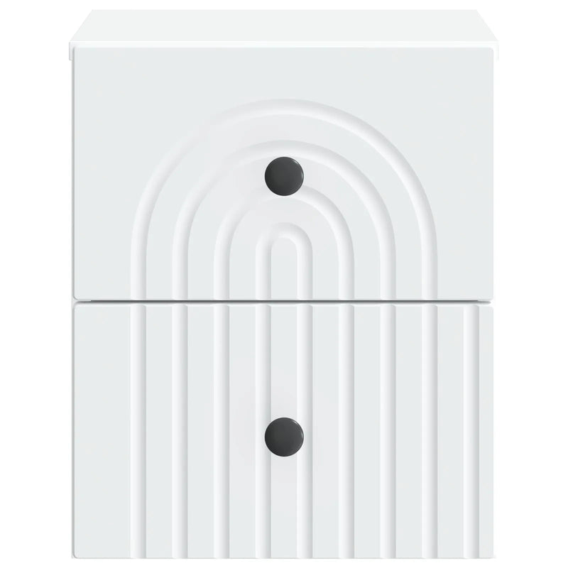 Wall-Mounted Bedside Cabinet White 33 x 34.5 x 40 cm
