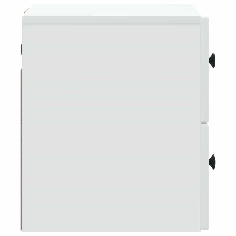 Wall-Mounted Bedside Cabinet White 33 x 34.5 x 40 cm