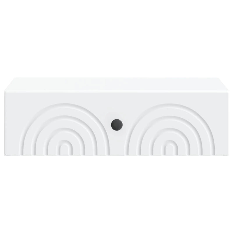 Wall-Mounted Side Table White 59 x 34.5 x 17 cm Engineered Wood