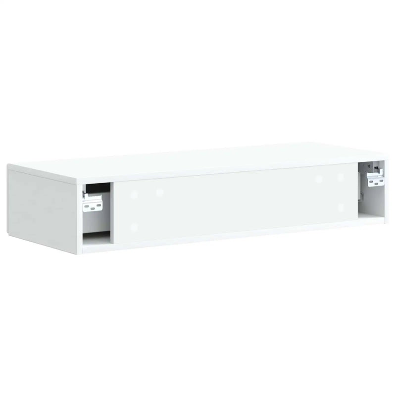 Wall-Mounted Side Table Wall-mounted White 87.5 x 34.5 x 17 cm