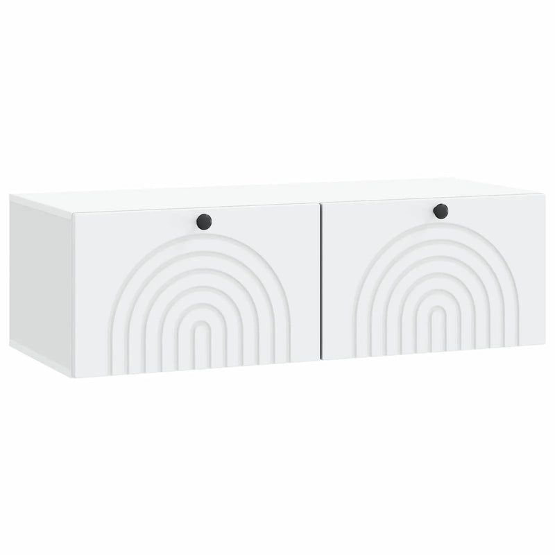 Wall-Mounted TV Cabinet White 99 x 41 x 30 cm Engineered Wood