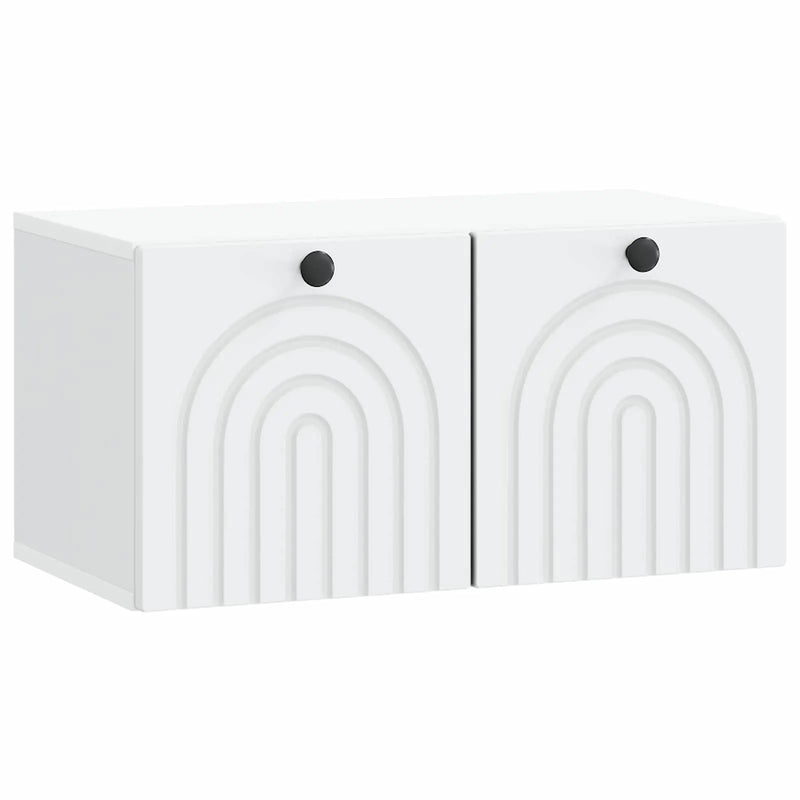Wall-Mounted TV Cabinet White 59.5 x 31 x 30 cm Engineered Wood
