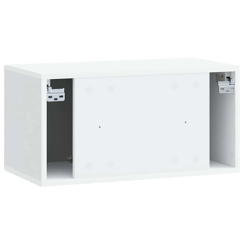 Wall-Mounted TV Cabinet White 59.5 x 31 x 30 cm Engineered Wood