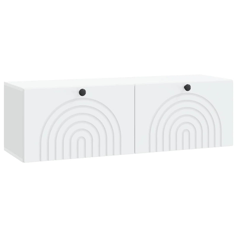 Wall-Mounted TV Cabinet White 98 x 31 x 30 cm Engineered Wood