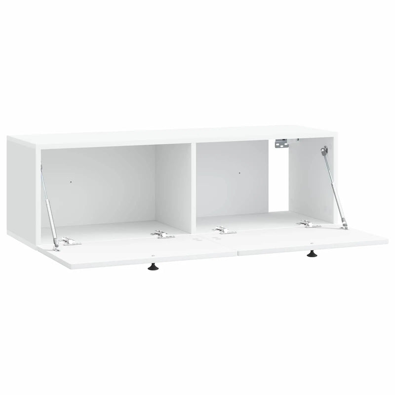 Wall-Mounted TV Cabinet White 98 x 31 x 30 cm Engineered Wood