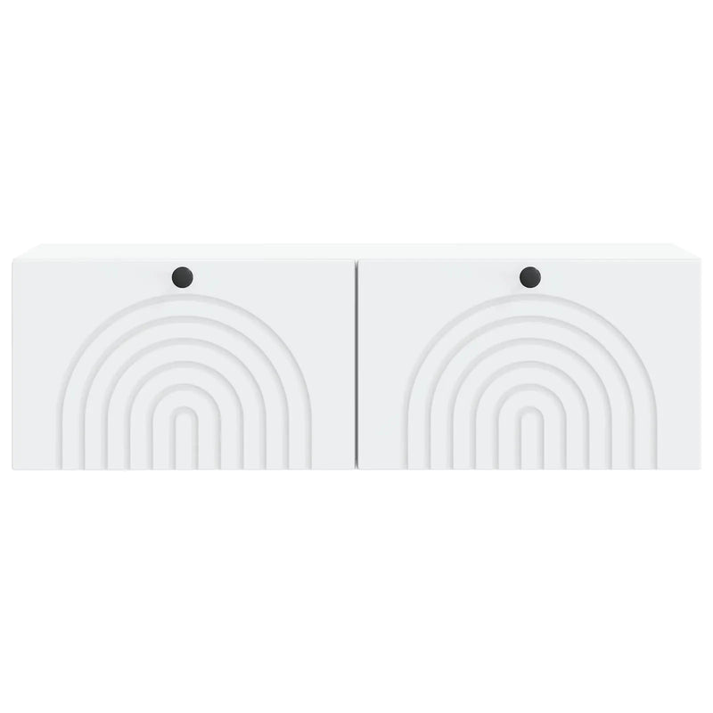 Wall-Mounted TV Cabinet White 98 x 31 x 30 cm Engineered Wood