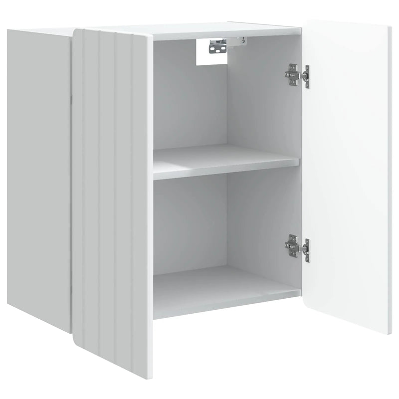 Wall-Mounted Cabinet White 59 x 31 x 64 cm Engineered Wood