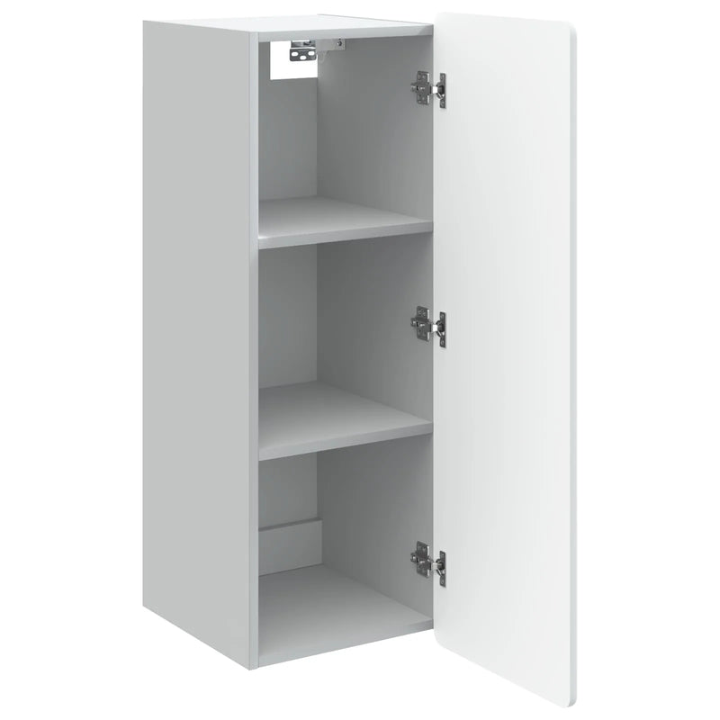 Wall-Mounted Cabinet White 33 x 34.5 x 94 cm Engineered Wood