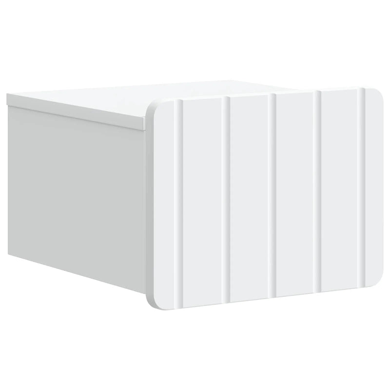 Wall-Mounted Bedside Cabinet White 33 x 34.5 x 24 cm