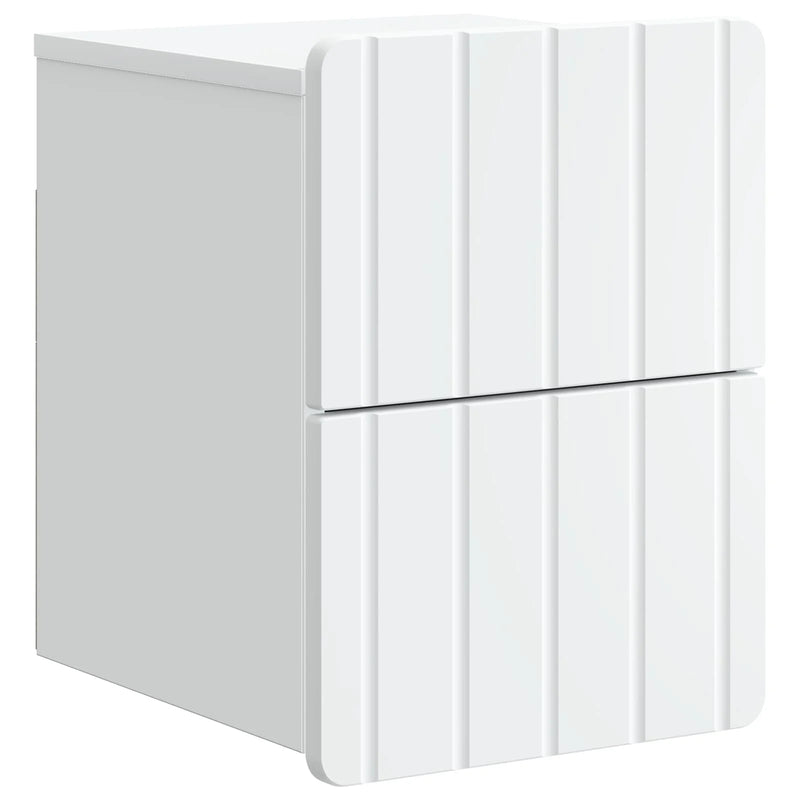 Wall-Mounted Bedside Cabinet White 33 x 34.5 x 43 cm