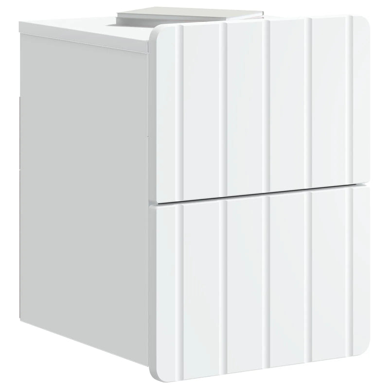 Wall-Mounted Bedside Cabinet White 33 x 34.5 x 43 cm