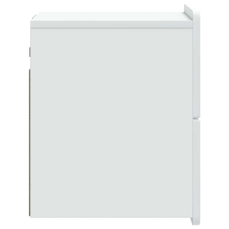 Wall-Mounted Bedside Cabinet White 33 x 34.5 x 43 cm