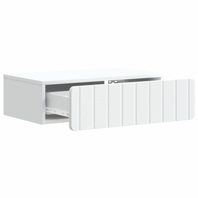Wall-Mounted Side Table White 59 x 34.5 x 17 cm Engineered Wood