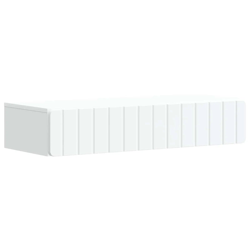 Wall-Mounted Side Table Wall-mounted White 87.5 x 34.5 x 17 cm