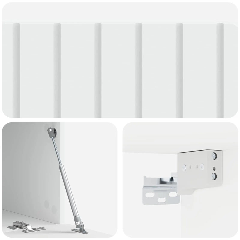 Wall-Mounted TV Cabinet White 78.5 x 41 x 30 cm Engineered Wood