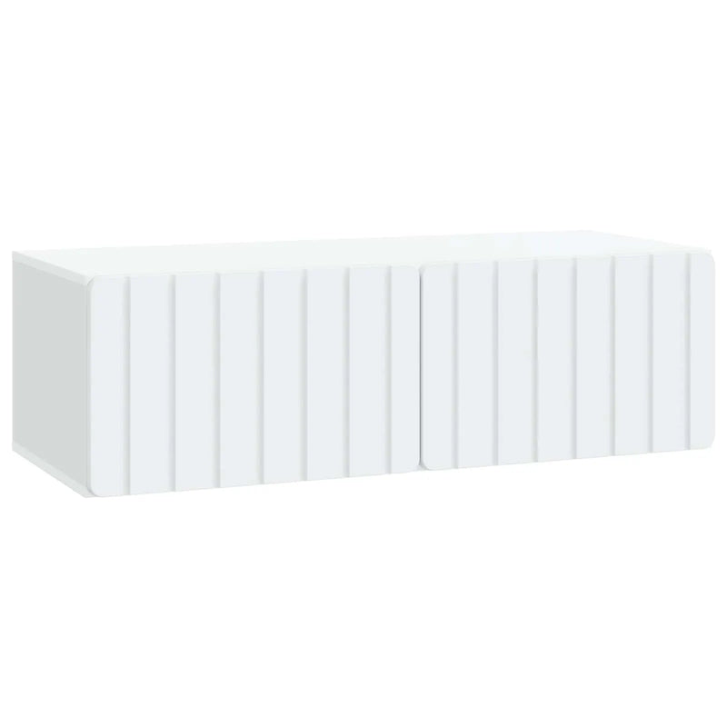 Wall-Mounted TV Cabinet White 98 x 41 x 30 cm Engineered Wood