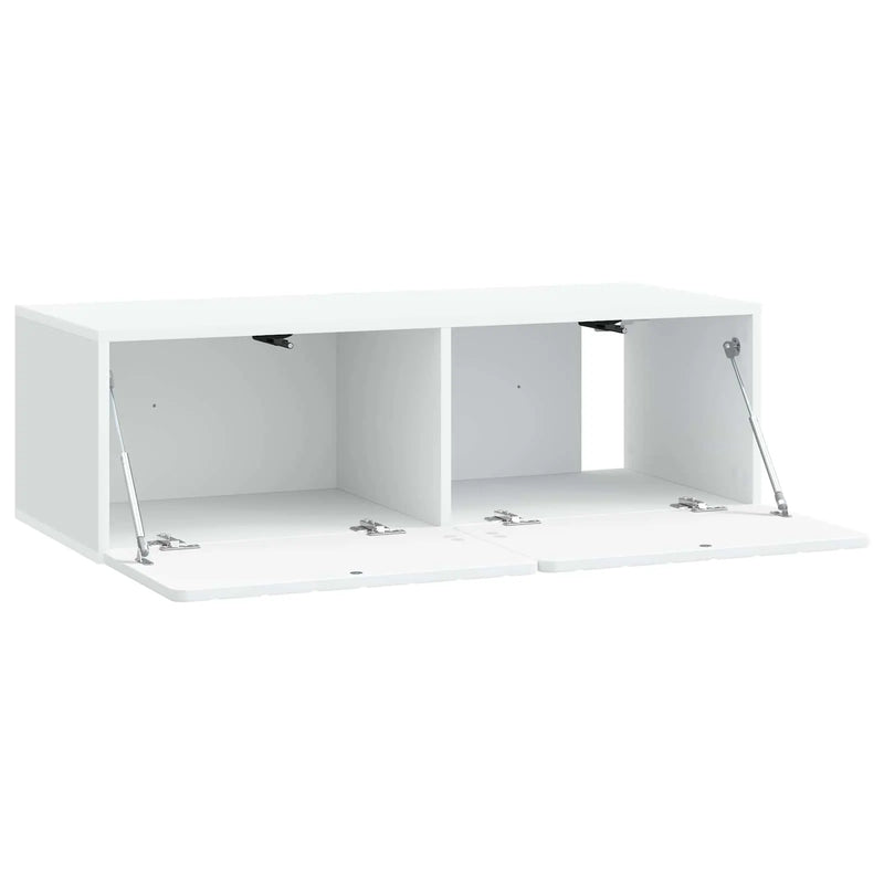 Wall-Mounted TV Cabinet White 98 x 41 x 30 cm Engineered Wood
