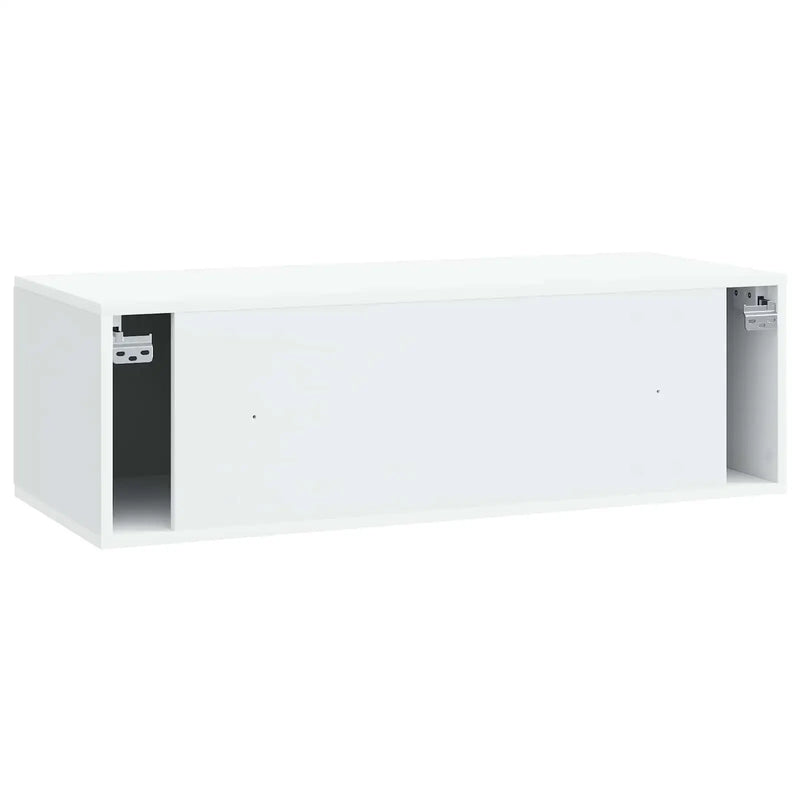 Wall-Mounted TV Cabinet White 98 x 41 x 30 cm Engineered Wood