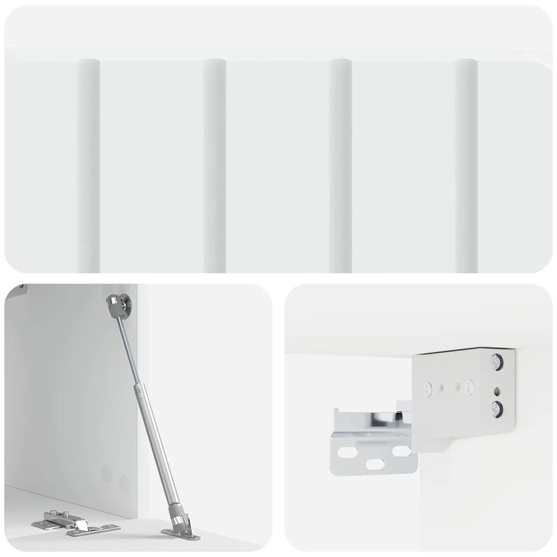 Wall-Mounted TV Cabinet White 59.5 x 31 x 30 cm Engineered Wood