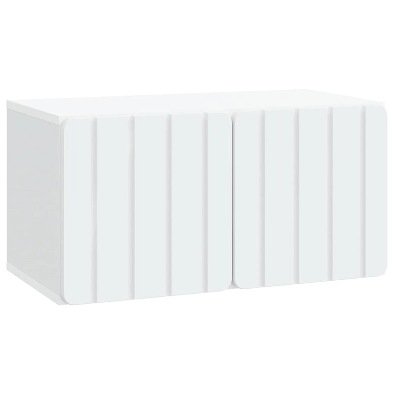 Wall-Mounted TV Cabinet White 59.5 x 31 x 30 cm Engineered Wood