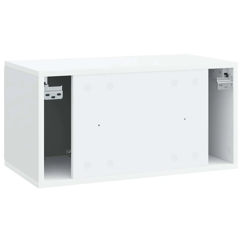 Wall-Mounted TV Cabinet White 59.5 x 31 x 30 cm Engineered Wood