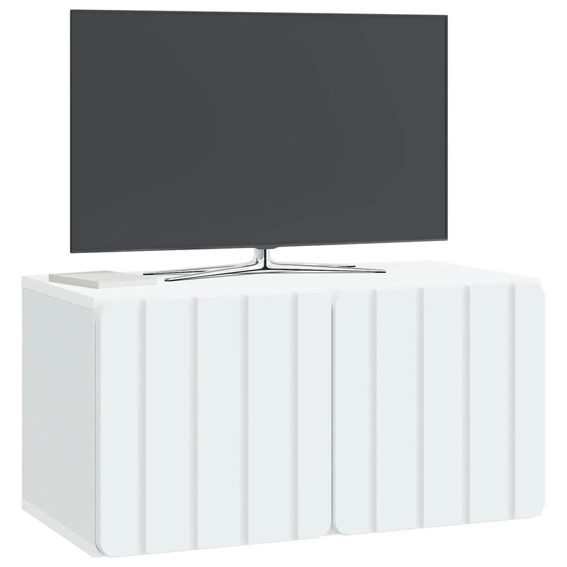 Wall-Mounted TV Cabinet White 59.5 x 31 x 30 cm Engineered Wood