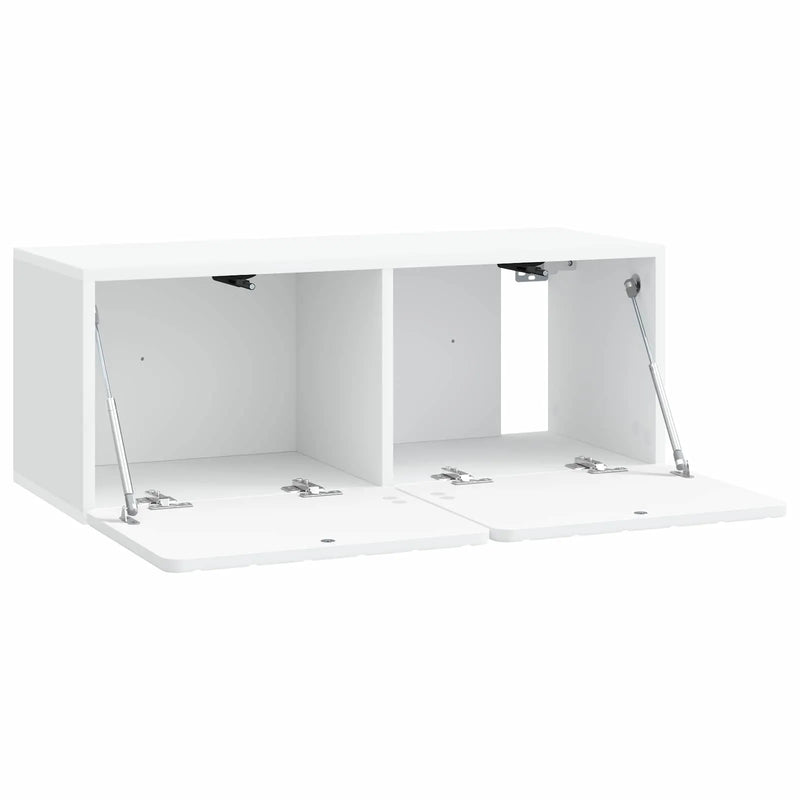Wall-Mounted TV Cabinet White 78.5 x 31 x 30 cm Engineered Wood