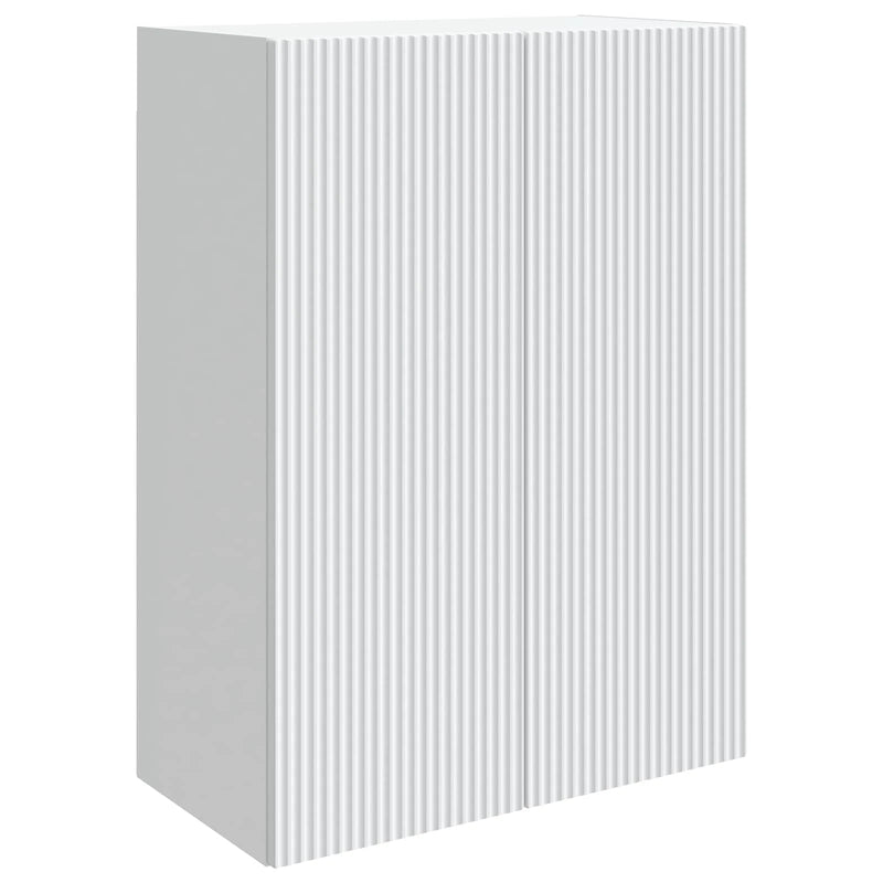 Wall-Mounted Cabinet White 66 x 34.5 x 90 cm Engineered Wood