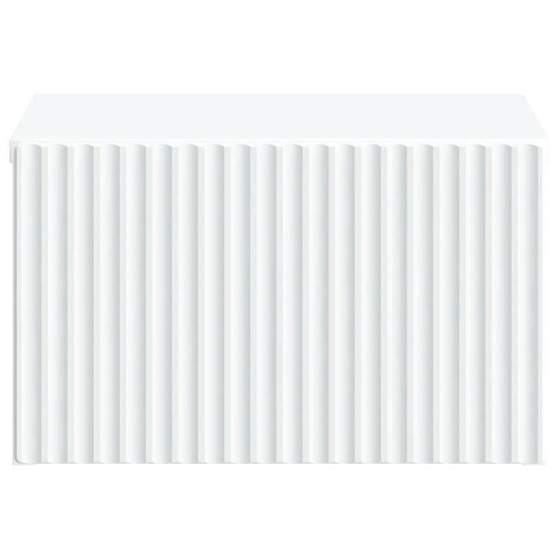 Wall-Mounted Bedside Cabinet White 33 x 34.5 x 20 cm