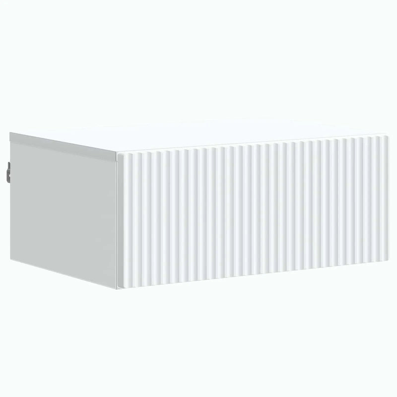 Wall-Mounted Bedside Cabinet White 49 x 34.5 x 20 cm