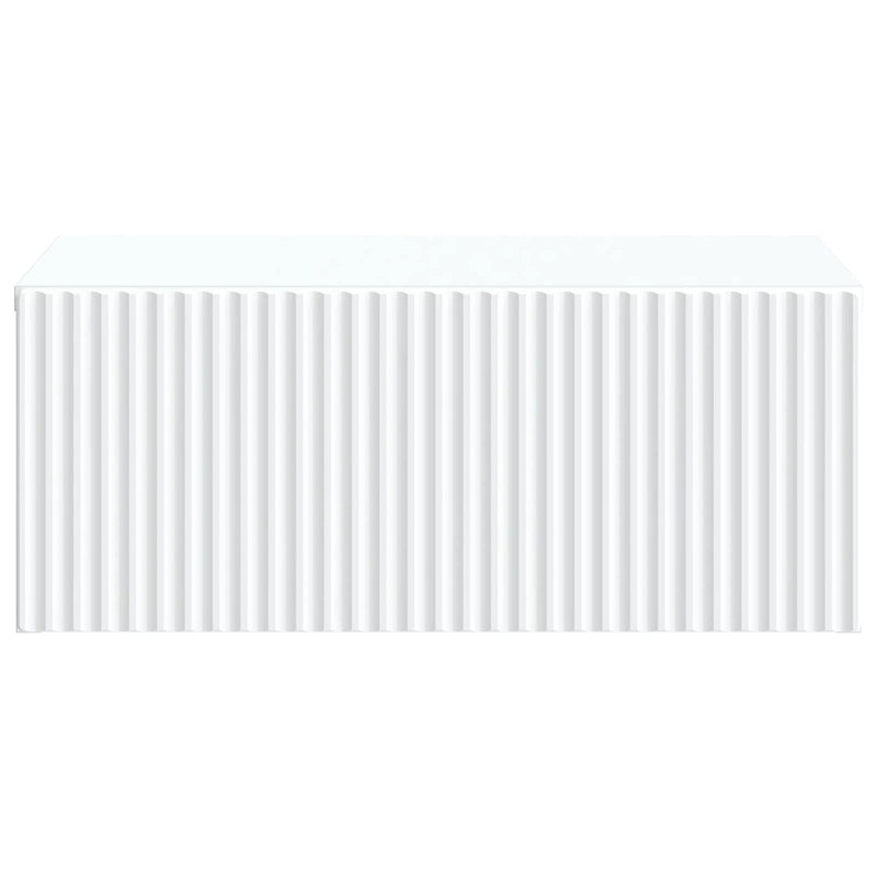 Wall-Mounted Bedside Cabinet White 49 x 34.5 x 20 cm