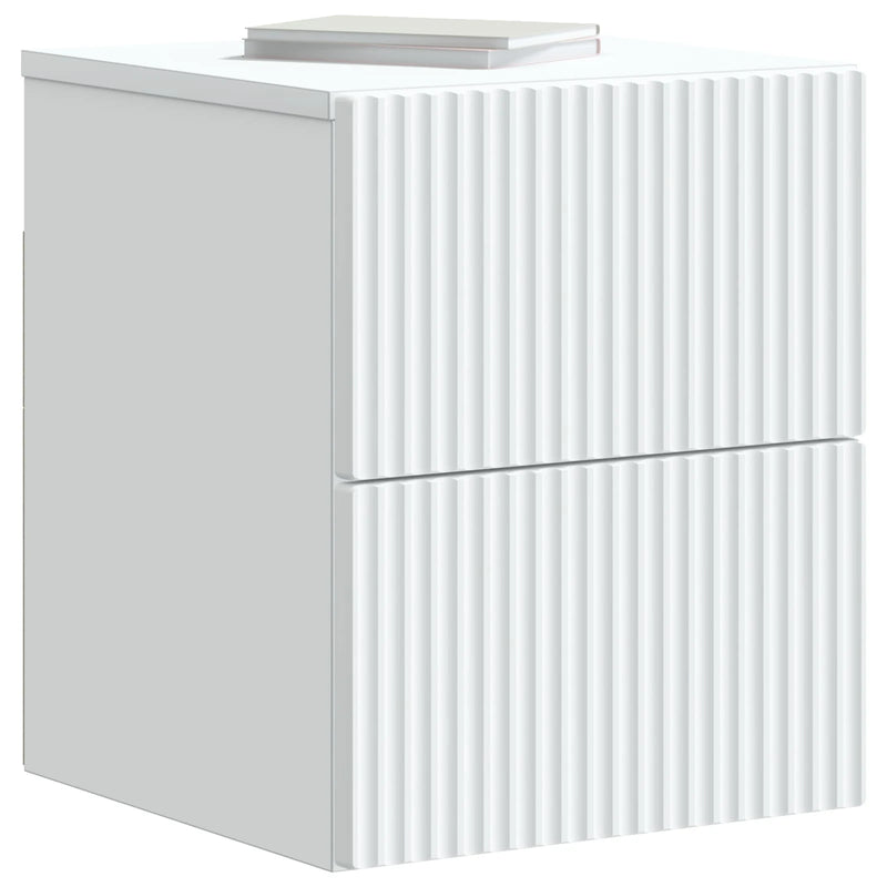 Wall-Mounted Bedside Cabinet White 33 x 34.5 x 40 cm