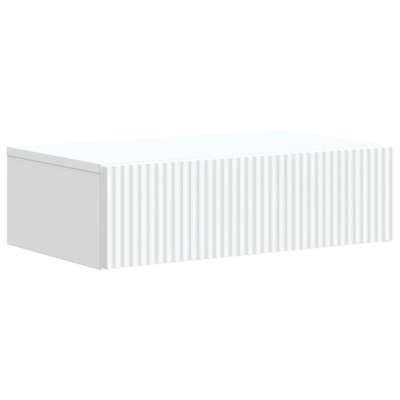 Wall-Mounted Side Table White 59 x 34.5 x 17 cm Engineered Wood