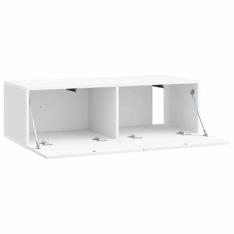 Wall-Mounted TV Cabinet White 98 x 41 x 30 cm Engineered Wood