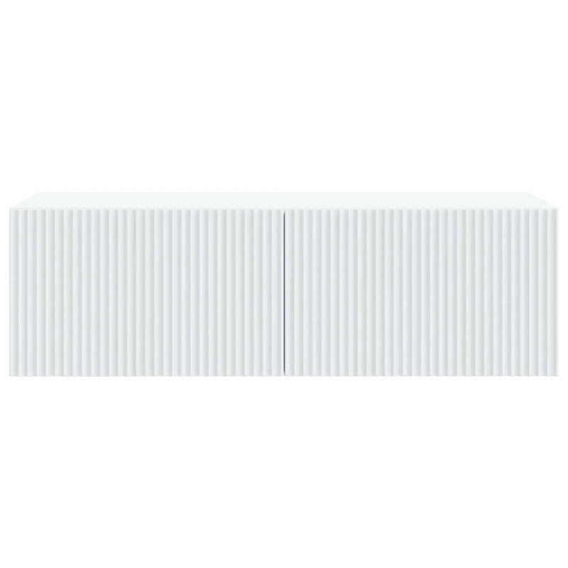 Wall-Mounted TV Cabinet White 98 x 41 x 30 cm Engineered Wood