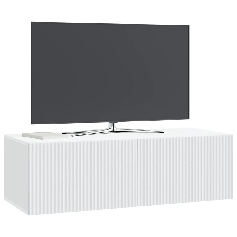 Wall-Mounted TV Cabinet White 98 x 41 x 30 cm Engineered Wood