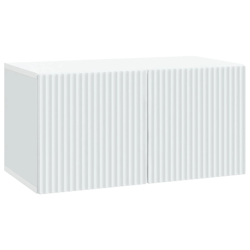 Wall-Mounted TV Cabinet White 59.5 x 31 x 30 cm Engineered Wood