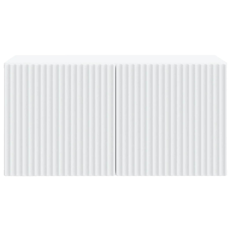 Wall-Mounted TV Cabinet White 59.5 x 31 x 30 cm Engineered Wood