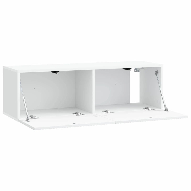 Wall-Mounted TV Cabinet White 98 x 31 x 30 cm Engineered Wood