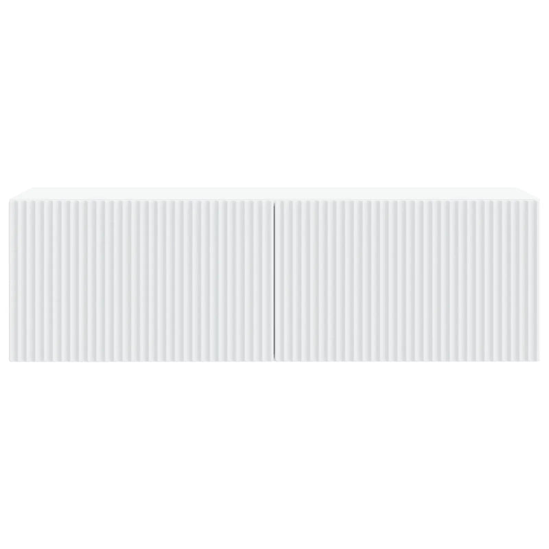 Wall-Mounted TV Cabinet White 98 x 31 x 30 cm Engineered Wood