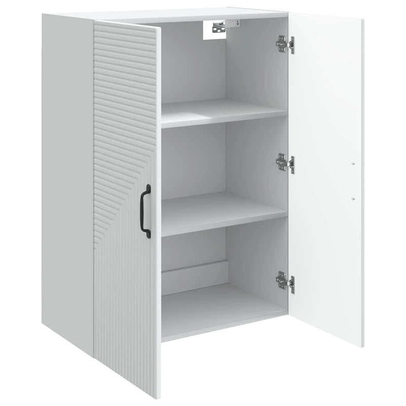 Wall-Mounted Cabinet White 66 x 34.5 x 90 cm Engineered Wood