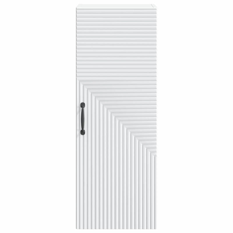 Wall-Mounted Cabinet White 33 x 34.5 x 90 cm Engineered Wood