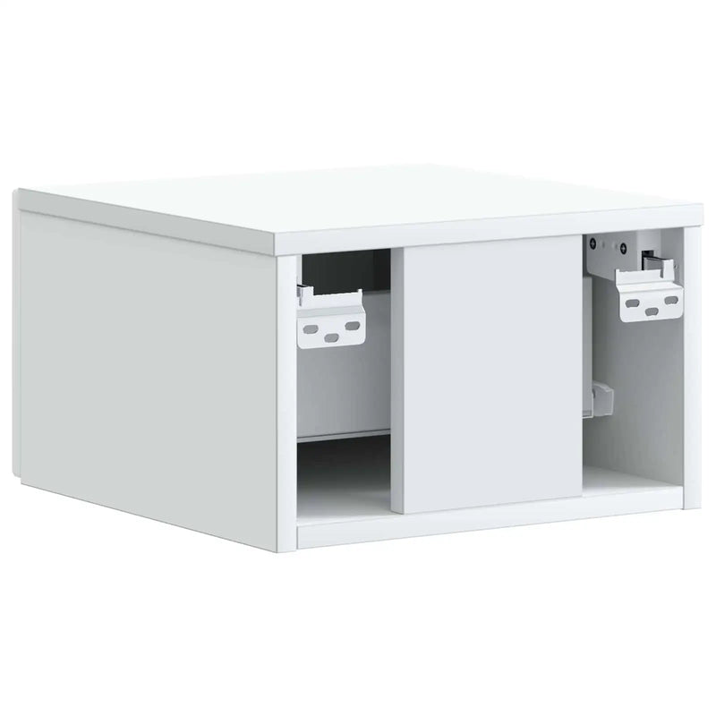Wall-Mounted Bedside Cabinet White 34.5 x 33 x 20 cm
